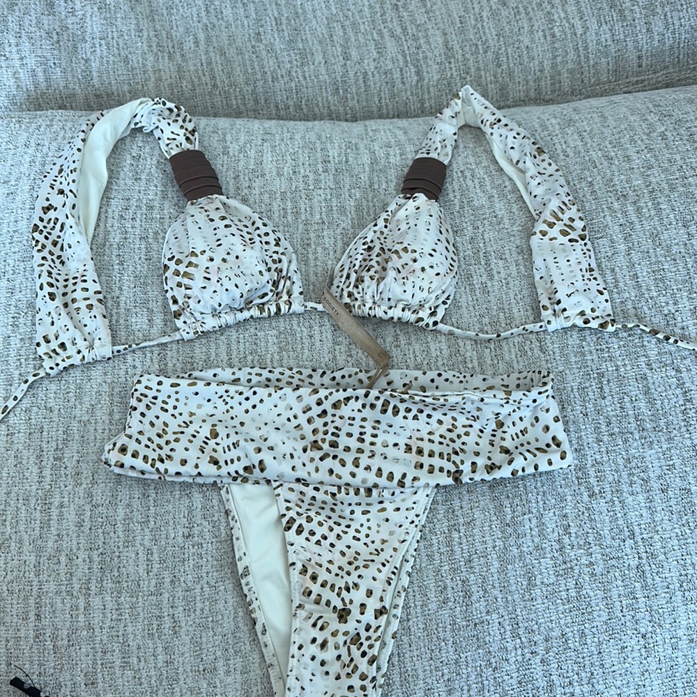 Bikiny society white dots bikini